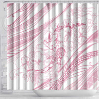 Sharks Couple Dreamy Polynesians Floral Sea Shower Curtain Pink LT7 - Polynesian Pride