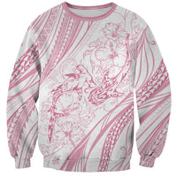 Sharks Couple Dreamy Polynesians Floral Sea Sweatshirt Pink LT7 Unisex Pink - Polynesian Pride