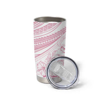 Sharks Couple Dreamy Polynesians Floral Sea Tumbler Cup Pink LT7 - Polynesian Pride