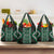 Jade Tukutuku Pattern Aotearoa Grocery Bag Niho Taniwha and Puhoro Motifs