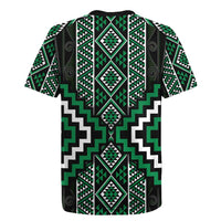 Jade Tukutuku Pattern Aotearoa Rugby Jersey Niho Taniwha and Puhoro Motifs LT7 - Polynesian Pride