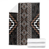 Classic Tukutuku Pattern Aotearoa Blanket Niho Taniwha and Puhoro Motifs