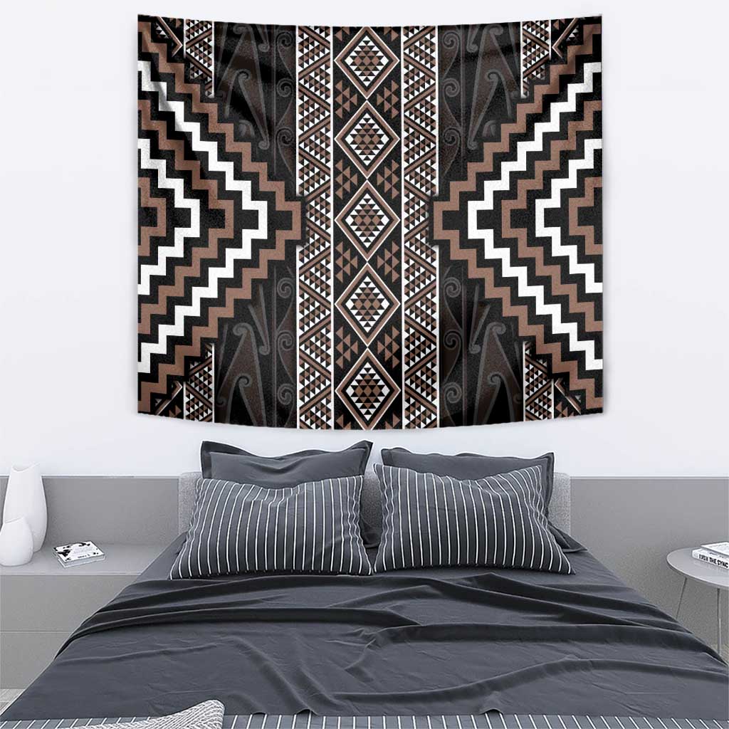 Classic Tukutuku Pattern Aotearoa Tapestry Niho Taniwha and Puhoro Motifs
