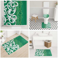 Pounamu Green Maori Bathroom Set Koru Kowhaiwhai LT7 - Polynesian Pride
