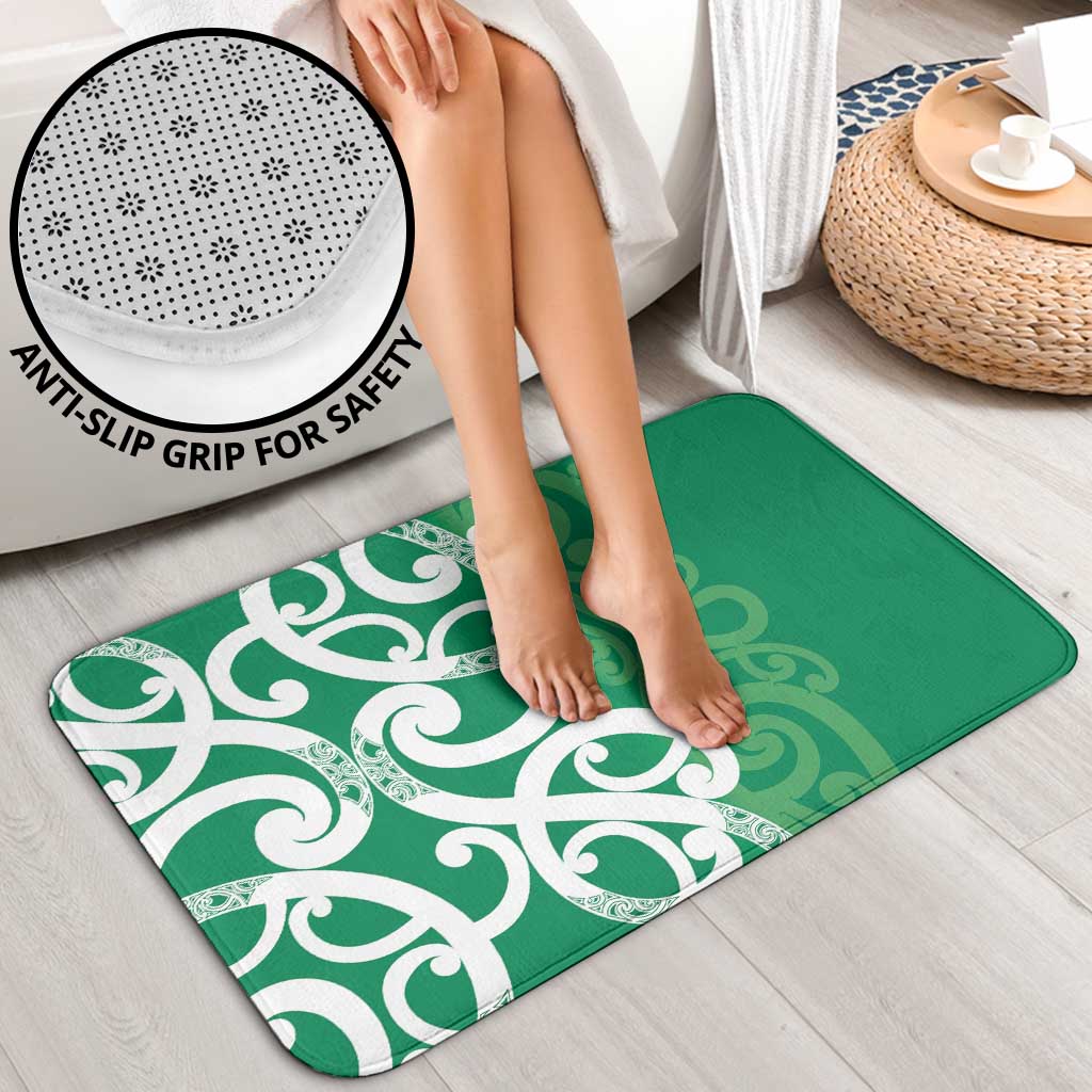 Pounamu Green Maori Bathroom Set Koru Kowhaiwhai LT7 - Polynesian Pride