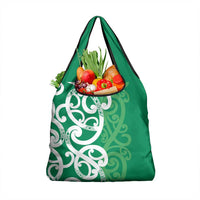 Pounamu Green Maori Grocery Bag Koru Kowhaiwhai LT7 1-pack One Size Green - Polynesian Pride