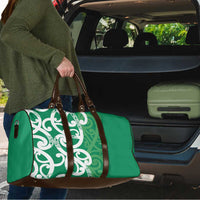 Pounamu Green Maori Travel Bag Koru Kowhaiwhai - Polynesian Pride