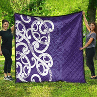 Violet Green Maori Quilt Koru Kowhaiwhai LT7 - Polynesian Pride