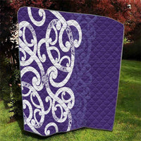 Violet Green Maori Quilt Koru Kowhaiwhai LT7 - Polynesian Pride