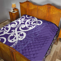 Violet Green Maori Quilt Koru Kowhaiwhai LT7 - Polynesian Pride