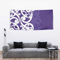 Violet Green Maori Tapestry Koru Kowhaiwhai LT7 - Polynesian Pride