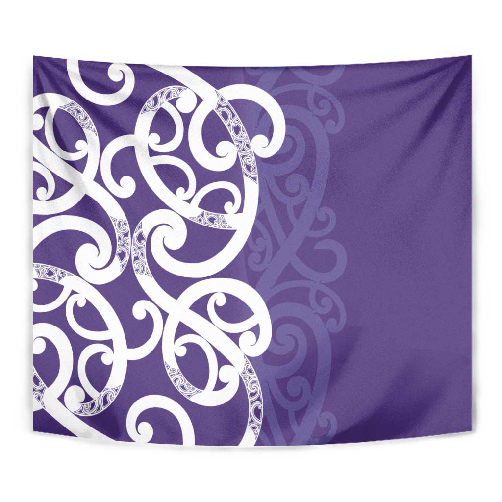 Violet Green Maori Tapestry Koru Kowhaiwhai LT7 - Polynesian Pride