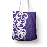 Violet Green Maori Tote Bag Koru Kowhaiwhai - Polynesian Pride