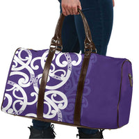 Violet Green Maori Travel Bag Koru Kowhaiwhai - Polynesian Pride