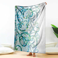 Paua Shell Maori Blanket Koru Kowhaiwhai LT7 - Polynesian Pride