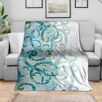 Paua Shell Maori Blanket Koru Kowhaiwhai LT7 - Polynesian Pride
