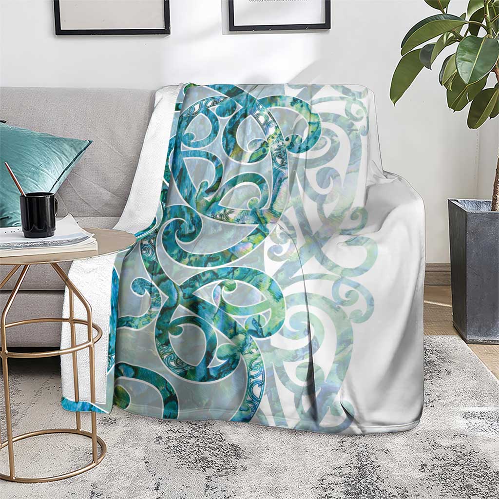 Paua Shell Maori Blanket Koru Kowhaiwhai LT7 - Polynesian Pride