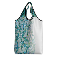 Paua Shell Maori Grocery Bag Koru Kowhaiwhai LT7 - Polynesian Pride