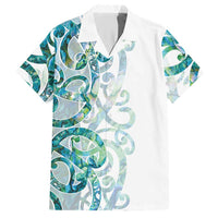 Paua Shell Maori Hawaiian Shirt Koru Kowhaiwhai - Polynesian Pride