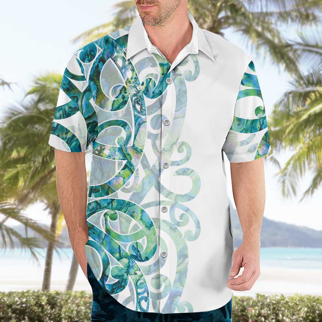 Paua Shell Maori Hawaiian Shirt Koru Kowhaiwhai - Polynesian Pride