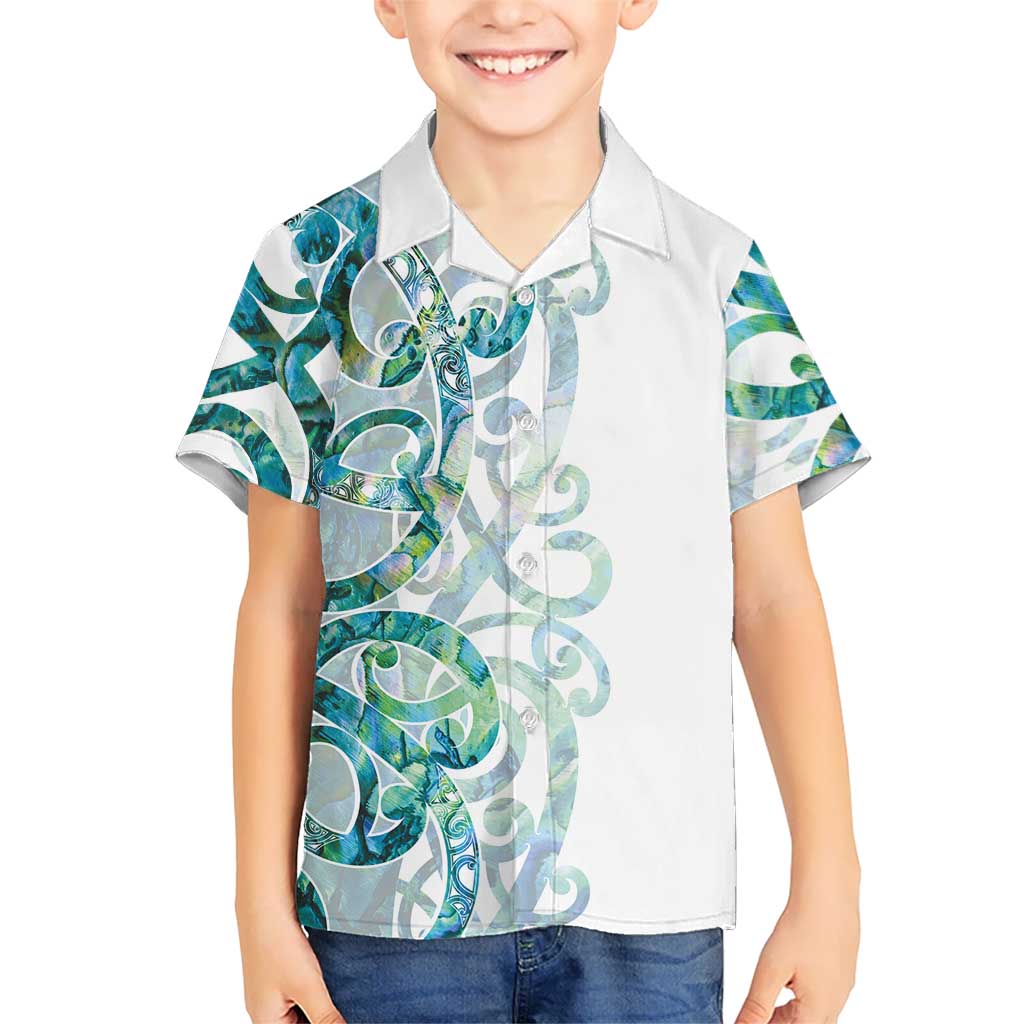 Paua Shell Maori Hawaiian Shirt Koru Kowhaiwhai - Polynesian Pride