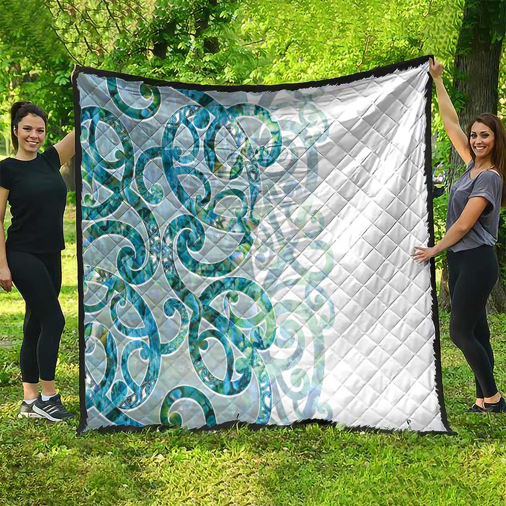 Paua Shell Maori Quilt Koru Kowhaiwhai LT7 - Polynesian Pride