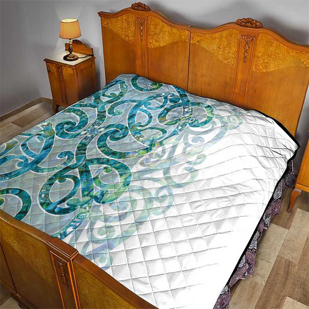 Paua Shell Maori Quilt Koru Kowhaiwhai LT7 - Polynesian Pride