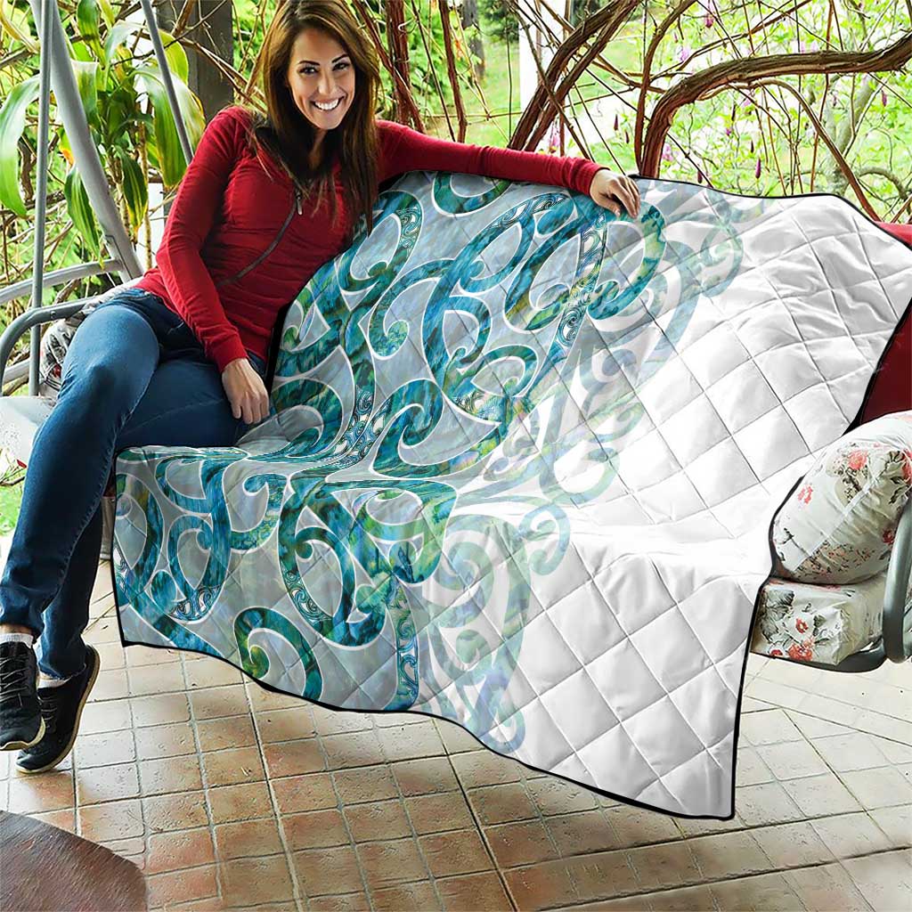 Paua Shell Maori Quilt Koru Kowhaiwhai LT7 - Polynesian Pride