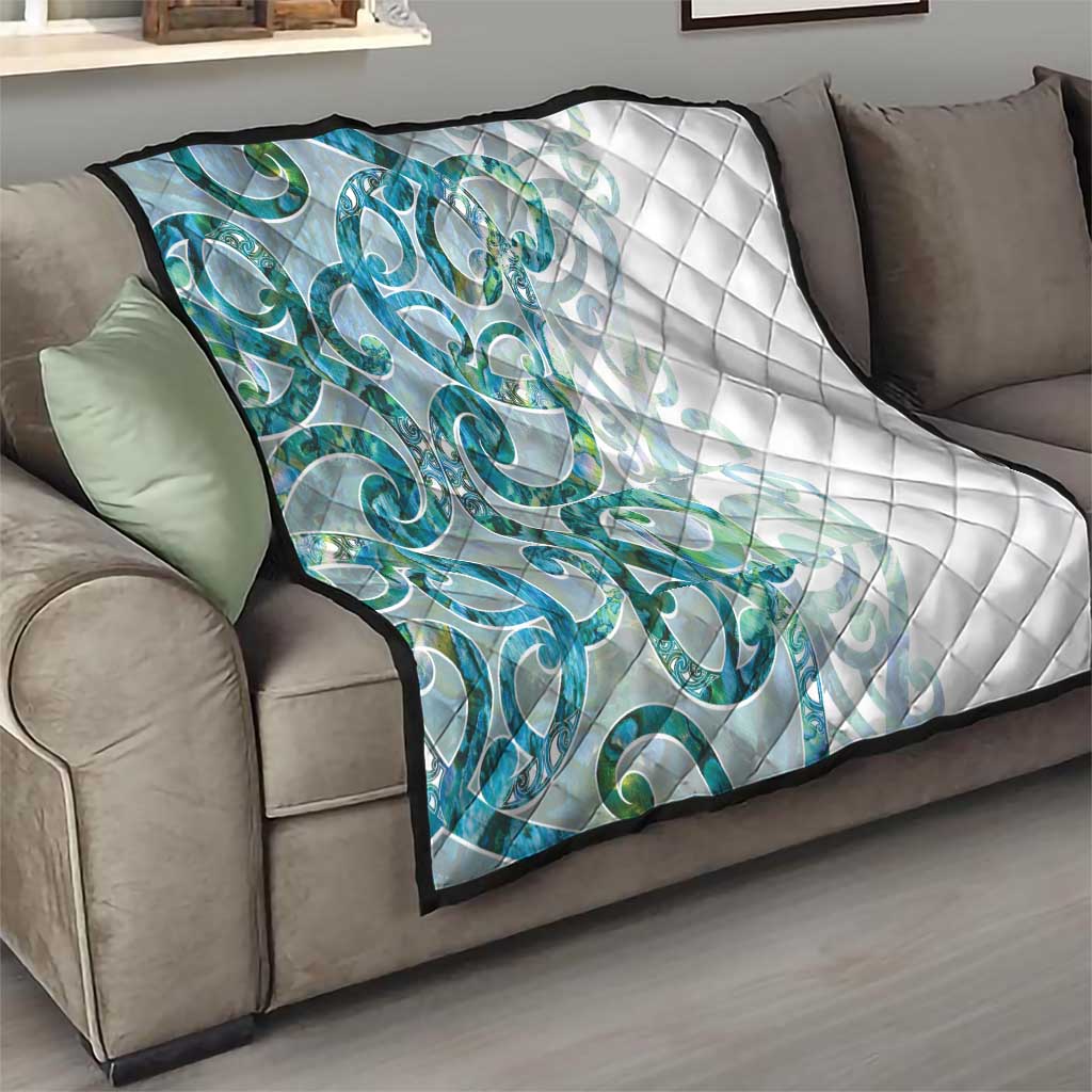 Paua Shell Maori Quilt Koru Kowhaiwhai LT7 - Polynesian Pride