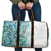 Paua Shell Maori Travel Bag Koru Kowhaiwhai LT7 White - Polynesian Pride