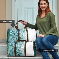 Paua Shell Maori Travel Bag Koru Kowhaiwhai LT7 - Polynesian Pride
