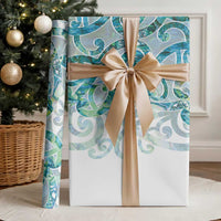 Paua Shell Maori Wrapping Paper Koru Kowhaiwhai