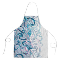 Turquoise Paua Shell Maori Apron Koru Kowhaiwhai - Polynesian Pride