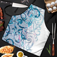Turquoise Paua Shell Maori Apron Koru Kowhaiwhai - Polynesian Pride