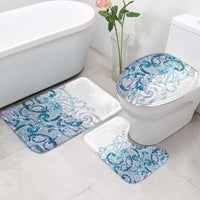 Turquoise Paua Shell Maori Bathroom Set Koru Kowhaiwhai LT7 - Polynesian Pride
