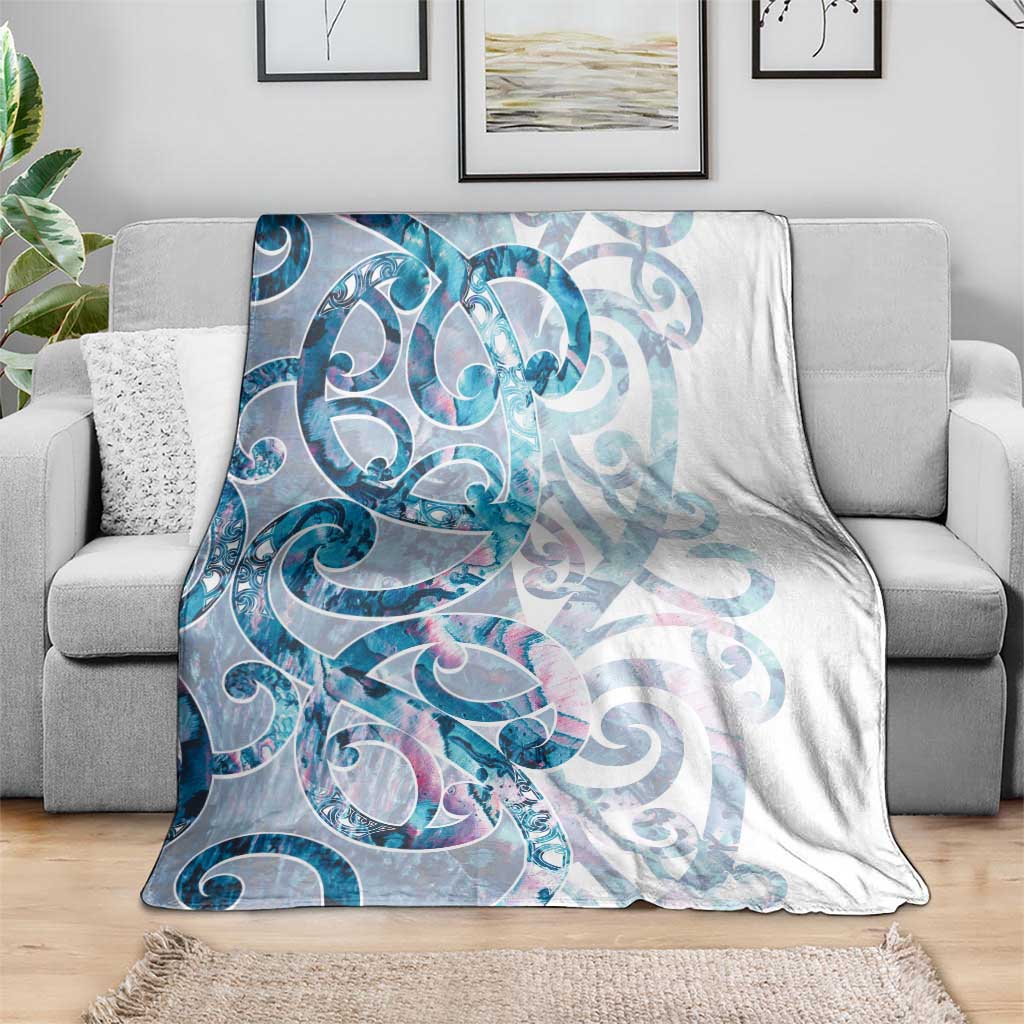 Turquoise Paua Shell Maori Blanket Koru Kowhaiwhai LT7 - Polynesian Pride