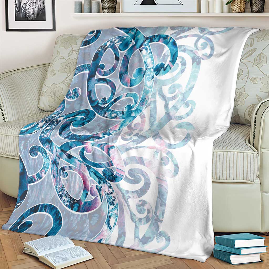 Turquoise Paua Shell Maori Blanket Koru Kowhaiwhai LT7 - Polynesian Pride