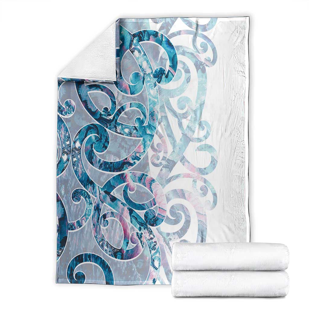 Turquoise Paua Shell Maori Blanket Koru Kowhaiwhai LT7 - Polynesian Pride