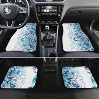 Turquoise Paua Shell Maori Car Mats Koru Kowhaiwhai - Polynesian Pride