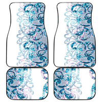 Turquoise Paua Shell Maori Car Mats Koru Kowhaiwhai - Polynesian Pride