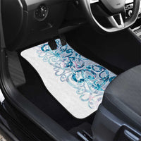 Turquoise Paua Shell Maori Car Mats Koru Kowhaiwhai - Polynesian Pride