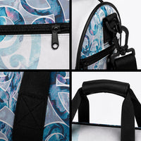 Turquoise Paua Shell Maori Duffle Bag Koru Kowhaiwhai