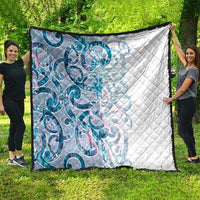 Turquoise Paua Shell Maori Quilt Koru Kowhaiwhai LT7 - Polynesian Pride