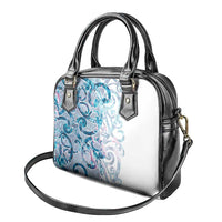 Turquoise Paua Shell Maori Shoulder Handbag Koru Kowhaiwhai LT7 - Polynesian Pride