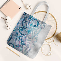 Turquoise Paua Shell Maori Tote Bag Koru Kowhaiwhai - Polynesian Pride