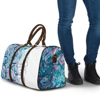 Turquoise Paua Shell Maori Travel Bag Koru Kowhaiwhai LT7 - Polynesian Pride