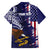 American Samoa Mix US Family Matching Short Sleeve Bodycon Dress and Hawaiian Shirt Flag Day Grunge Style LT7 - Polynesian Pride