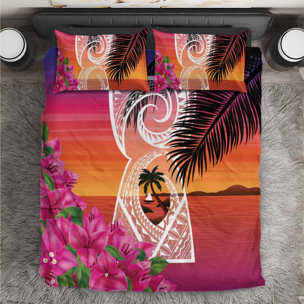 Guam Chamorro Bedding Set Artsy Latte Stone