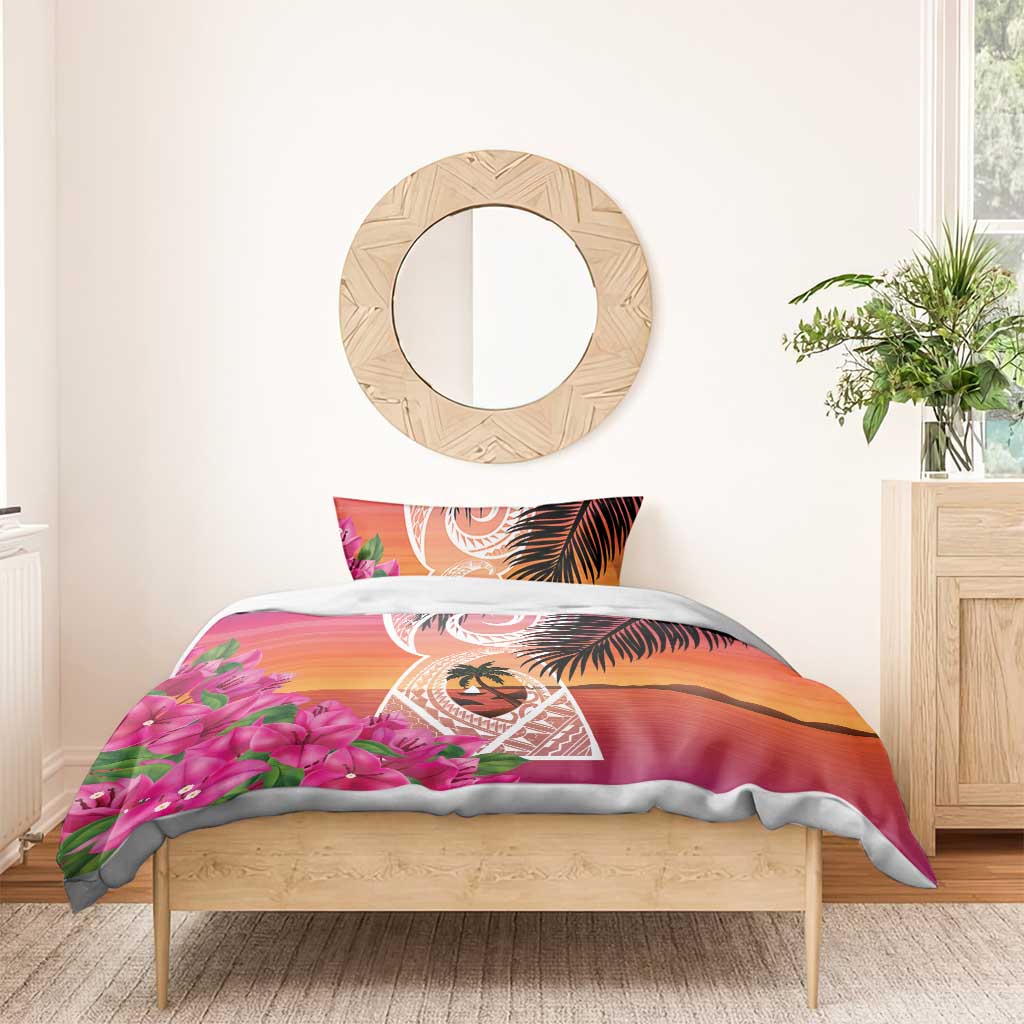 Guam Chamorro Bedding Set Artsy Latte Stone