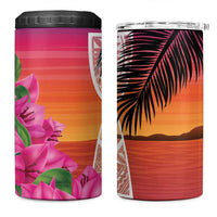 Guam Chamorro 4 in 1 Can Cooler Tumbler Artsy Latte Stone LT7 One Size: 16 oz Art - Polynesian Pride